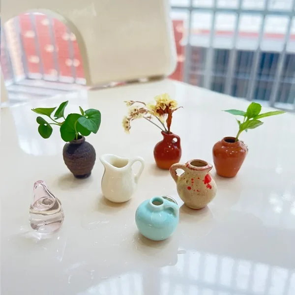 Cute Ceramic Vase Magnetic Sticker Succulent Pot Refrigerator Magnet Non-Slip Easy Install Home Decor Versatile Design - Image 3