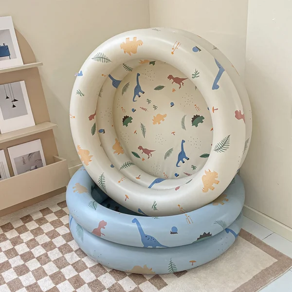 Inflatable Pool Baby Retro Blow Up Swimming Pool Family Cute Style Thickened Water Pool - Image 2