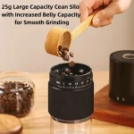 New Portable Electric Coffee Bean Grinder Household 1000mAh 30 Gears Externally Adjustable Coffee Machine Rechargeable Grinders - Image 2