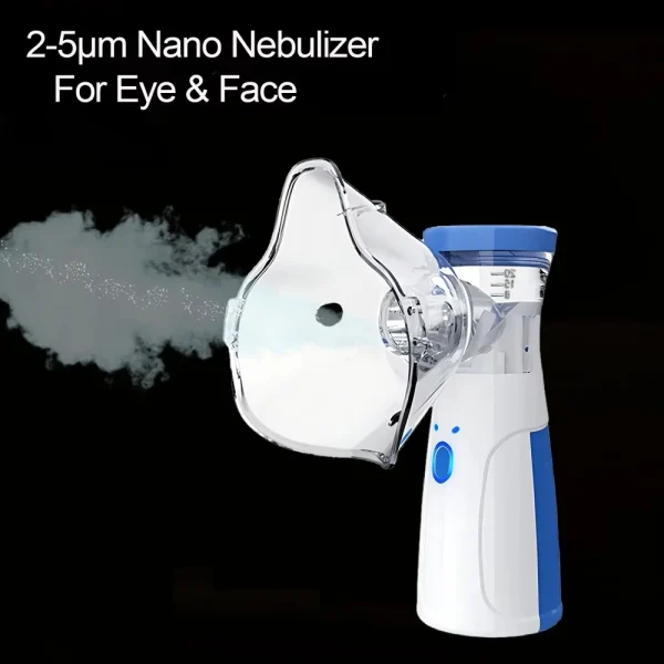 Mini Facial Steamer Rechargeable Silent Mesh Nebulizer Handheld Portable Nebulizer Humidifier Face Rehydration Skin Care Tools - Image 3