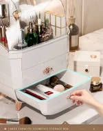 Cosmetic Storage Box Makeup Box Large Capacity Dustproof Desktop Drawer Make Up Drawer Container Jewelry Lipstick Boxs Organizer - Image 2