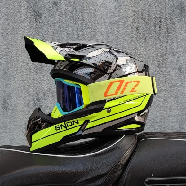 ORZ New Product Motorcycle Off road Helmet Bicycle Speed Drop DH Full Helmet Track Rally Kart Helmet - Image 2