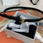 Celiness Designer Belt Genuine Leather on Sale Cintura Women Triomphe Belts Formal Shiny Golden Silver Buckle Width 2.5cm 1.8cm - Image 4