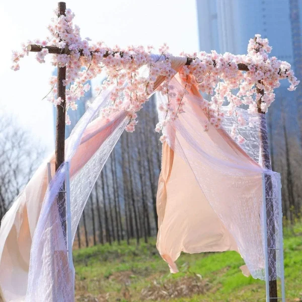 180CM Artificial Sakura Flowers Vine Flower Wall Hanging Cherry Blossom Vine Party Decorations Indoor and Outdoor Decoration - Image 3