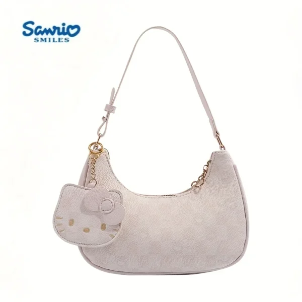 Sanrio 2026 New Sanrio Pink Cute Hello Kitty Armpit Bag, Cartoon Girl Fashion Versatile Shoulder Bag Handbag - Image 2