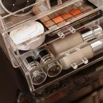 Acrylic Cosmetics Storage Case Four Drawer Type Transparent Cosmetics Box Large Size Manicure Makeup Organizer Display Case - Image 4