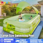 Large Size Inflatable Pools Indoor and Outdoor Inflatable Family Swimming Pool Folding Play Pool with Water Gifts for Children