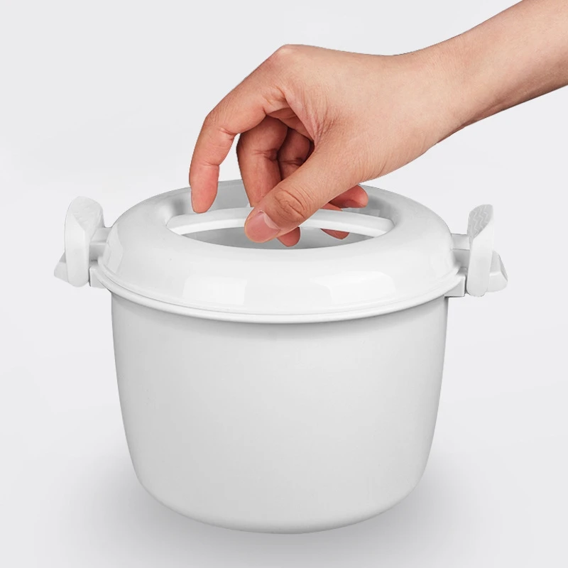 kf-S8552fd8c71da47868e49b55aa180d7fdC Microwave Rice Cooker Multifunction Small Lunch Container Microwave Cooker Cookware For Microwave Oven - Image 1