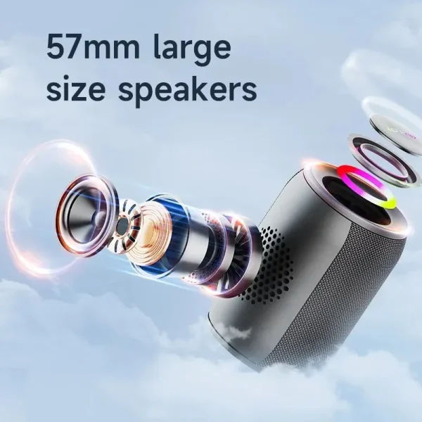 Zealot-S32PRO 15W Portable Bluetooth 5.2 Speaker Outdoor Waterproof Wireless TWS Mini Column sound Box Speaker Outdoor TF Card - Image 3