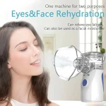 Nanomister Lashes Sprayer Nebulizer Machine For Eyelashes Mini Face Steamer Sprayer Portable Hydrating Nanometer Mist Nebulizer