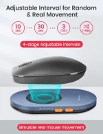 Vaydeer Undetectable Mouse Jiggler with Power Adapter and ON/Off Switch Mouse Mover Simulator, Driver-Free Mouse Movement Simula - Image 2