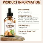 30ml Almond Essential Oil, Carrier Oil, Care Oil, Hydrating, Aromatherapy, Soap, Humidifier - Image 3