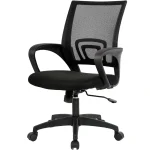 BestOffice Ergonomic Office Chair | Mid-Back Swivel Desk Chair | Breathable Backrest & Lumbar Support | Adjustable Height