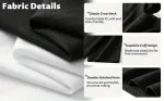 Men'S Casual Jogger Pants - Loose Fit Straight-Leg Trousers with Drawstring Waist, All-Season Comfort, Solid Color, Regular Fit - Image 2