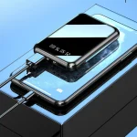 20000mAh Mini Power Bank Portable Charger Mirror Screen LED Digital Powerbank for iPhone Xiaomi Huawei Samsung External Battery - Image 3