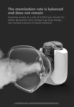 Mini Portable Nebulizer Silent Handheld Inhaler Ultrasonic Nebulizer Medical Grade Atomizer Baby Kids Adult for Cough Asthma - Image 2