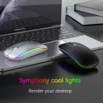 Silent Bluetooth Mouse Rechargeable Wireless Computer Laptop Optical Mouse for iPad Samsung Tablet Universal Mice Noiseless - Image 2