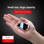 20000mAh Mini Power Bank Portable Charger Mirror Screen LED Digital Powerbank for iPhone Xiaomi Huawei Samsung External Battery