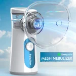 KIUZOU Rechargeable Silent Mesh Nebulizer Handheld Asthma Inhaler Atomizer Children Health Care Portable Nebulizer Humidifier