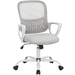JHK Ergonomic Mesh Backrest Office Desk Chair Adjustable Height Computer Rolling Work Swivel Gaming Chairs With Wheels For Home - Image 3