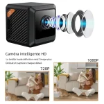 W02 Mini Security Camera 1080P HD, 140° Wide Angle, Bluetooth Pairing, 600mAh Battery, IR Night Vision 5M, Motion Alerts, Cloud/ - Image 2