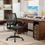 BestOffice Ergonomic Office Chair | Mid-Back Swivel Desk Chair | Breathable Backrest & Lumbar Support | Adjustable Height - Image 3