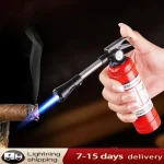New Metal Fire Extinguisher Shaped Lighter, Innovative and Personalized Inflatable Lighter, Multifunctional Hose Flame Gun Tool
