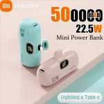 Xiaomi 500000mAh Mini Capsule Mobile Power Wireless Power Bank Supply Emergency External Battery Fast Charger For Type-c iPhone - Image 2
