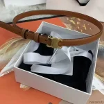 Celiness Designer Belt Genuine Leather on Sale Cintura Women Triomphe Belts Formal Shiny Golden Silver Buckle Width 2.5cm 1.8cm - Image 2