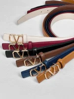 Parisian Women's Fashion Belt Versatile Plain Pattern Casual Accessory for All Seasons - Image 3