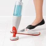 Smart Spray Mop with Slide-Out Scrubber, Microfiber Head for Deep Cleaning, Easy Floor Care Solution for Busy Homes - Image 3