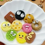10/20pcs Simulation Cookies Biscuit Food Resin Charms Pendants Flatback Cabochon Embellishments DIY Scrapbooking - Image 2