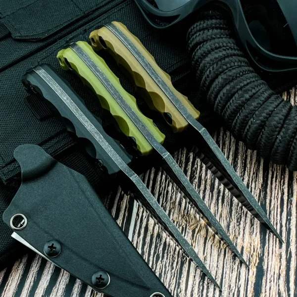 Stroup Outdoor Fixed Blade Knife with K Sheath Straight Knives Multi-functional Fishing Camping Hunting Tools EDC Knives for Men - Image 3