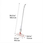 Smart Spray Mop with Slide-Out Scrubber, Microfiber Head for Deep Cleaning, Easy Floor Care Solution for Busy Homes - Image 2