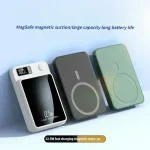 22.5W Magnetic Wireless Power Bank 10000mAh Phone Fast Charger for Magsafe IPhone 15 14 13 12 External Auxiliary Backup Battery